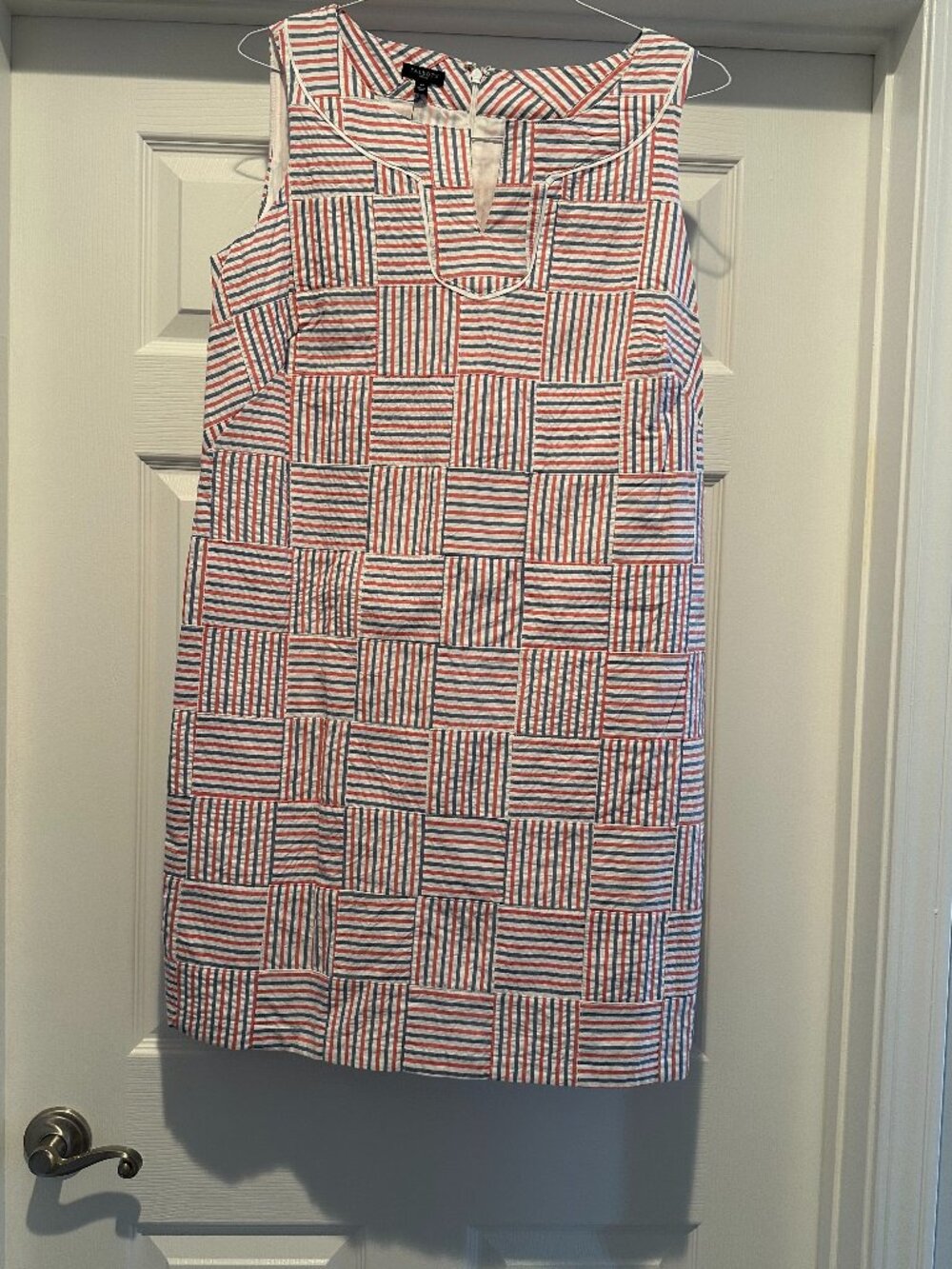 Talbots seersucker sleeveless dress new with tags
